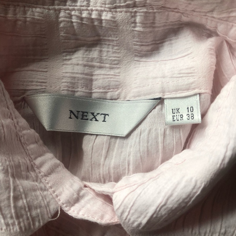 Next 90s Pink Ruffle Polo - Picture 3 of 3